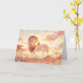 ザサバ威厳のあるナのライオンプライド カード (黄色い花)