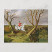 ザサフォーク狩り遠くに – 行く(油のキャンバス) ポストカード (正面)