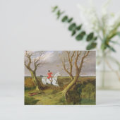 ザサフォーク狩り遠くに – 行く(油のキャンバス) ポストカード (スタンド正面)