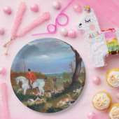 ザサフォーク狩り1833キツネ狩り紙プレート ペーパープレート (パーティー)