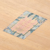 ザサマーIターンリゾ結婚したートブライダルシャワー アクリル招待状 (レイダウン)