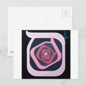 ザサムフ文字 – ヘブライ語アルファベット ポストカード (正面/裏面)