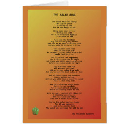 ザサラダボウル空白のグリーティングカード