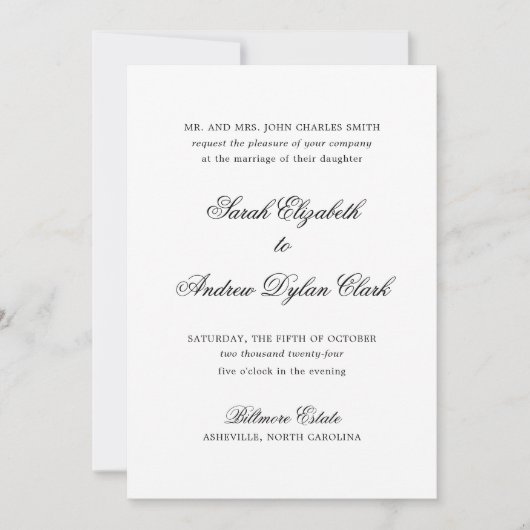 ザサラ招待状 招待状 (正面)