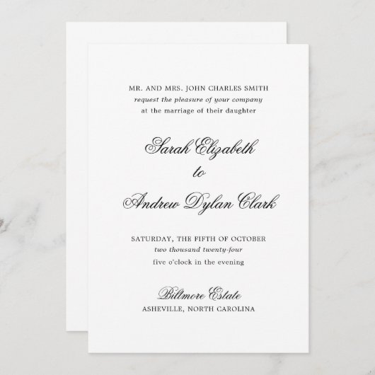 ザサラ招待状 招待状 (正面/裏面)