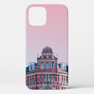 ザサリスベリー建物アンダーピンクスキーズ iPhone 12ケース
