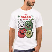ザサルサクラブベおもしろいギー Tシャツ (正面)