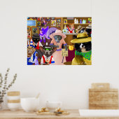 ザサロン姿1 ポスター (キッチン)