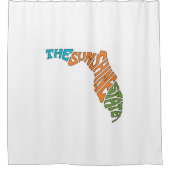 ザサンシャイン州 – フロリダ シャワーカーテン (正面)