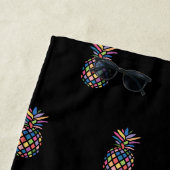 ザサンセットパカラフルイナップル ビーチタオル (インサイチュ)