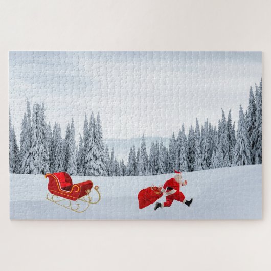 ザサンタクロースハッスルパズル ジグソーパズル (横)