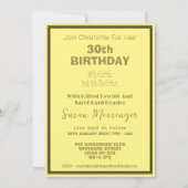 ザサンタロットカード30th誕生日パーティの招待状 招待状 (裏面)