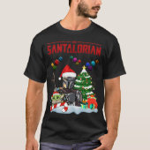 ザサンタロリアンチャーストマスサンタおもしろいースタークリスム Tシャツ (正面)