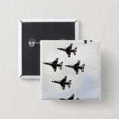 ザサンダーバード型枠6船デルタ形成 缶バッジ (正面&裏面)