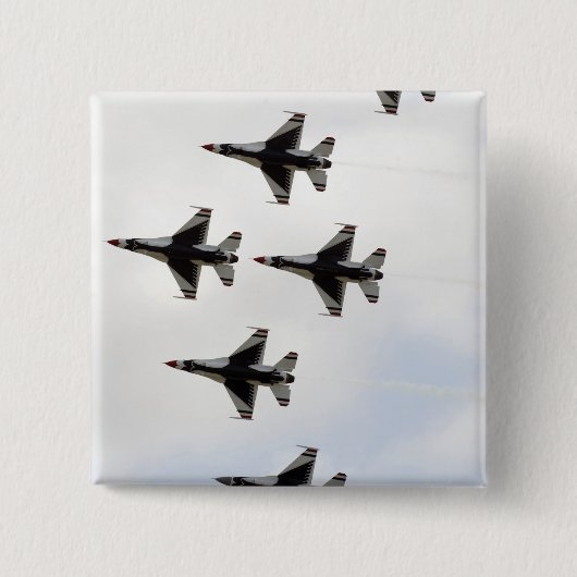 ザサンダーバード型枠6船デルタ形成 缶バッジ (正面)