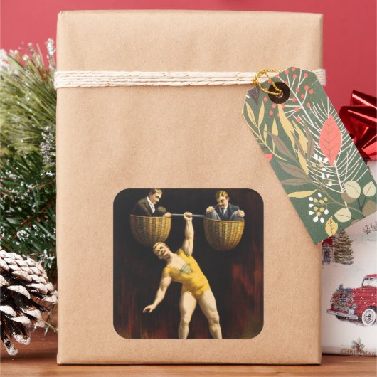 ザサンドウユーゲンサンドウヴォードヴィルウェイトリフター スクエアシール (クリスマス)