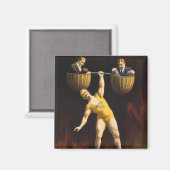 ザサンドウユーゲンサンドウヴォードヴィルウェイトリフター マグネット (正面/裏面)