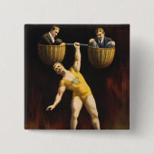 ザサンドウユーゲンサンドウヴォードヴィルウェイトリフター 缶バッジ (正面)