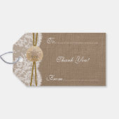 ザサンドド素朴ルビーチ結婚式コレクション ギフトタグ (裏面横)
