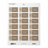 ザサンドド素朴ルビーチ結婚式コレクション ラベル (フルシート)