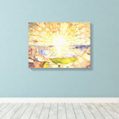 ザサンバイエドバードムンク キャンバスプリント (インサイチュ (ウッドフロア))