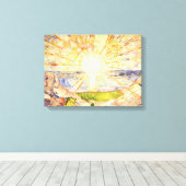 ザサンバイエドバードムンク キャンバスプリント (インサイチュ (ウッドフロア))