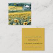 ザサンフラワーハウス スクエア名刺 (正面/裏面)