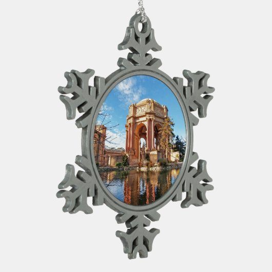 ザサンフランシスコパレス スノーフレークピューターオーナメント (左)