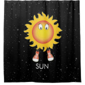 ザサン&スターズイン宇宙 シャワーカーテン (正面)