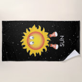 ザサン&スターズイン宇宙 ビーチタオル (正面)