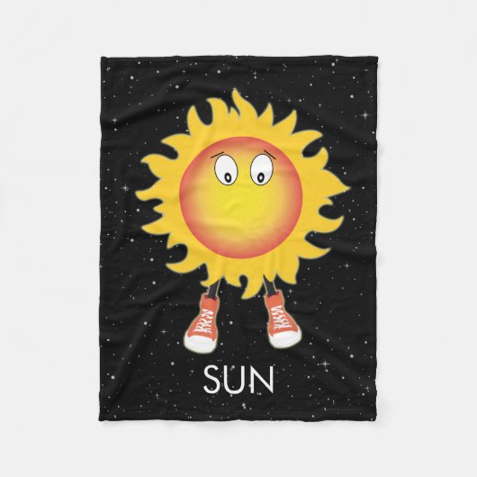 ザサン&スターズイン宇宙 フリースブランケット (正面)