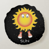 ザサン&スターズイン宇宙 ラウンドクッション (裏面)