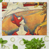 ザサーカスバイジョルジュスウラトヴィンテージファインアート キッチンタオル (折り畳み)