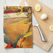 ザサーカスバイジョルジュスウラトヴィンテージファインアート キッチンタオル (四つ折り)