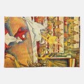 ザサーカスバイジョルジュスウラトヴィンテージファインアート キッチンタオル (横)