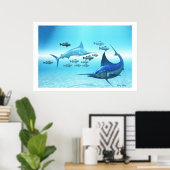 ザサークルプリント ポスター (ホームオフィス)