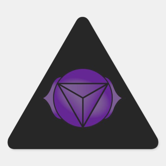 ザサードアイチャクラ 三角形シール (正面)