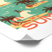 ザサーフィン漫画イラストレーション ポスター (角)