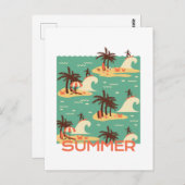 ザサーフィン漫画イラストレーション ポストカード (正面/裏面)