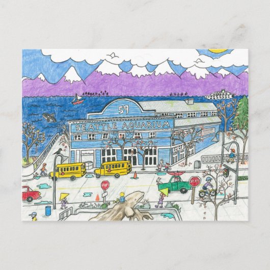 ザシアトル水族館 ポストカード (正面)