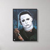 ザシェイプズバイ絵を描アルフレッドキツネ キャンバスプリント (正面)