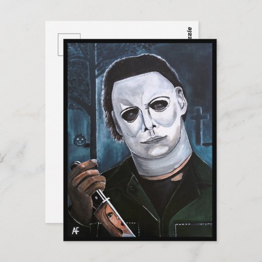 ザシェイプズバイ絵を描アルフレッドキツネ ポストカード (正面/裏面)