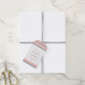 ザシェフモダンロン結婚コレクション – ピンク&グレー ギフトタグ (より糸付き)