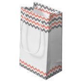 ザシェフモダンロン結婚コレクション – ピンク&グレー スモールペーパーバッグ (裏面アングル)