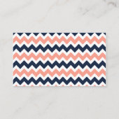 ザシェフモダンロン結婚コレクション – ピンク&ネイビー エンクロージャーカード (裏面)