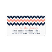 ザシェフモダンロン結婚コレクション – ピンク&ネイビー ラベル (正面)