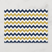 ザシェフモダンロン結婚コレクション – 海軍と金ゴールド エンクロージャーカード (裏面)