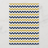 ザシェフモダンロン結婚コレクション – 海軍と金ゴールド メニュー (裏面)