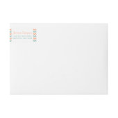 ザシェフモダンロン結婚ズコレクションピーチ&ミント ラップアラウンドラベル (正面)