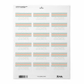 ザシェフモダンロン結婚ズコレクションピーチ&ミント ラベル (フルシート)